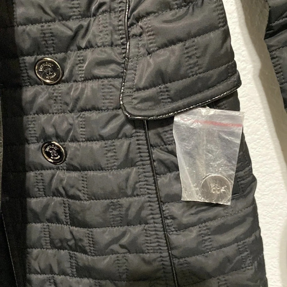 Laundry by Design Women's Black Double Breasted Quilted Belted Jacket Size XS - Picture 10 of 10